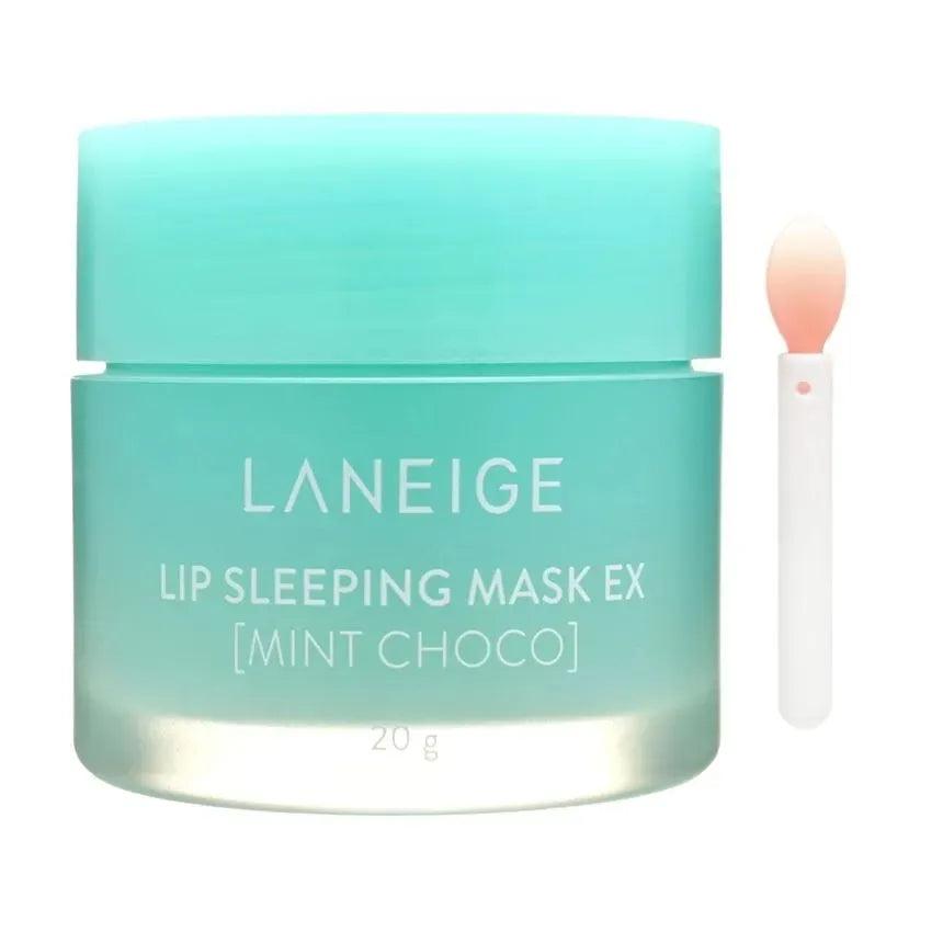 LANEIGE - Lip Sleeping Mask - Masque de nuit pour les lèvres – MINT CHOCO - ajk. Glow Beauty