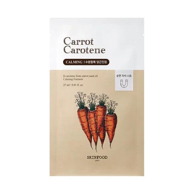 SKINFOOD - Carrot Carotene Mask  - Masque Tissu Visage - ajk. Glow Beauty