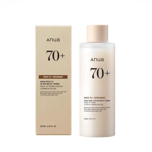 Anua - Rice 70 Glow Milky Toner - Tonique éclaircissant laiteux au riz - ajk. Glow Beauty